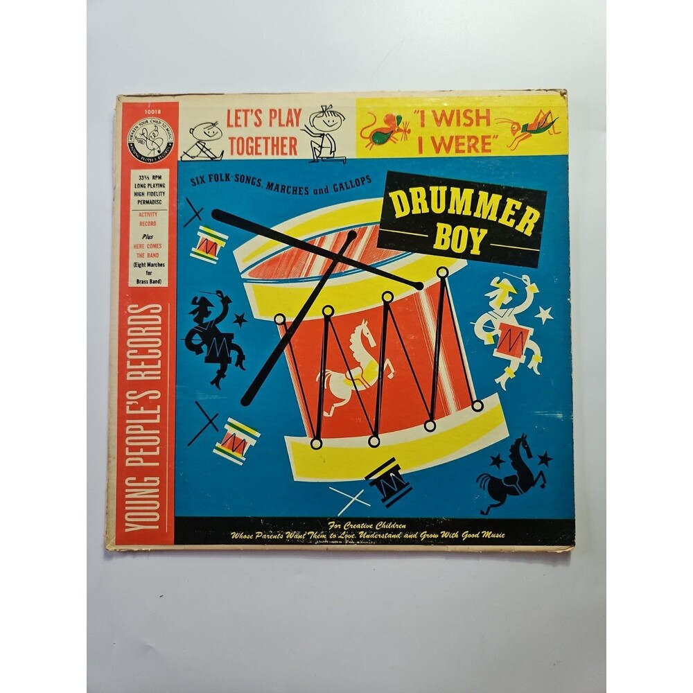 Drummer Boy Let's Play Together LP Vinyl Young People's Records RPM 10018